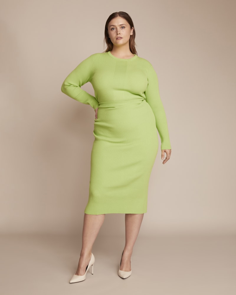 Ari Plus Size Sweater Green